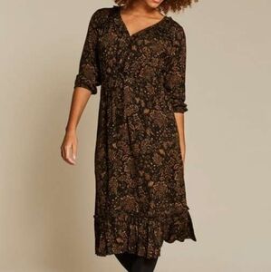 Fat Face Adeline Crochet Floral Midi Dress